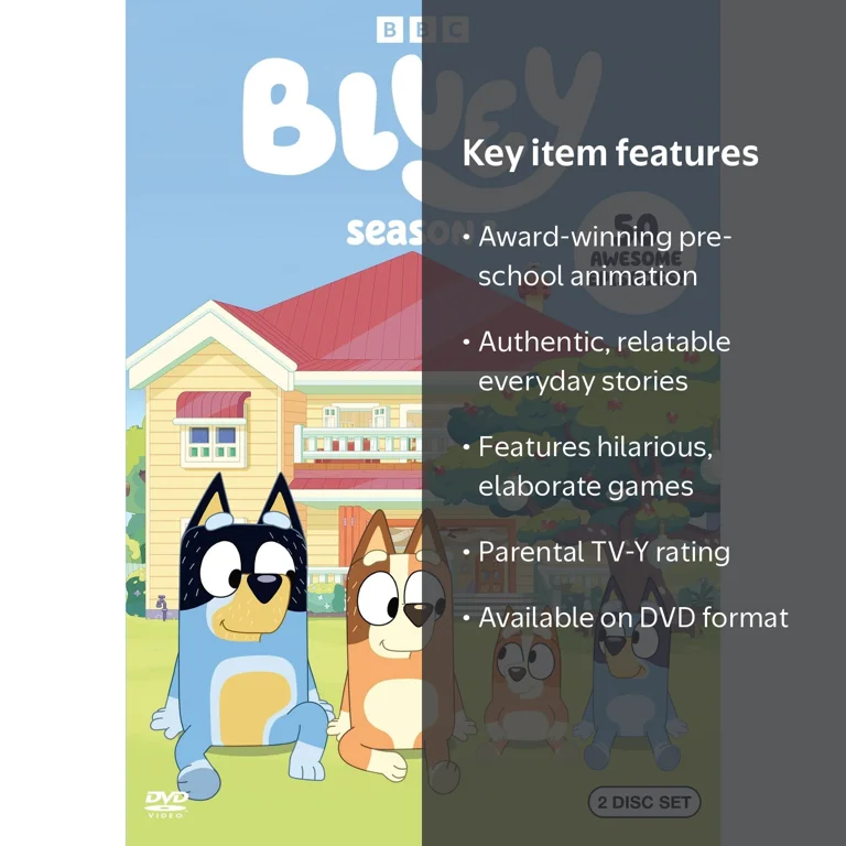 SDS, DVD, Bluey: Season 3, Multi-Award-Winning Pre-School