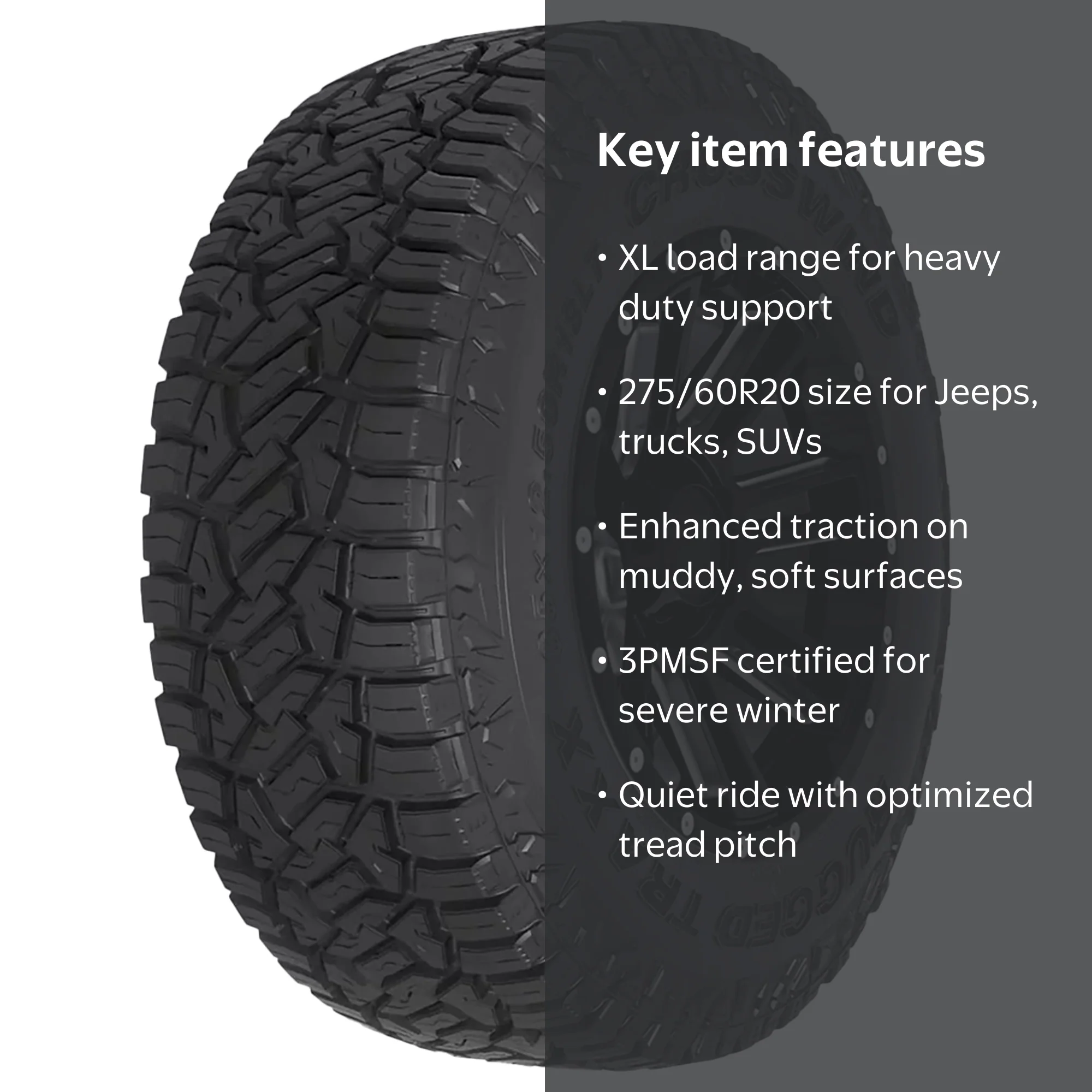 Linglong, Light Truck Tire, 275/60R20 116T XL, Rugged Terrain