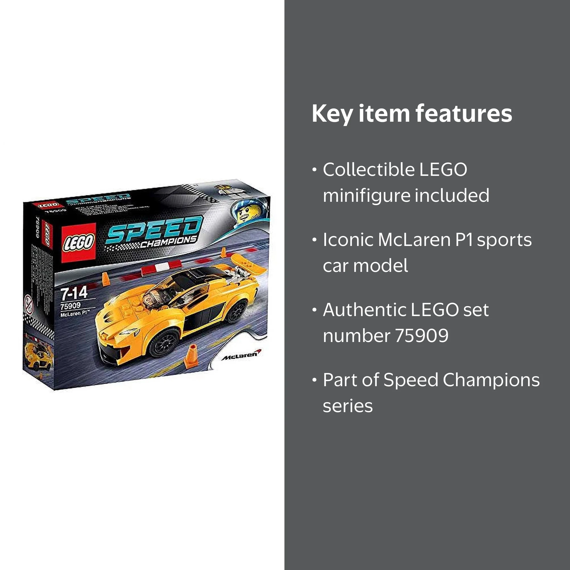 LEGO Speed Champions McLaren P1 Set #75909 - Walmart.com