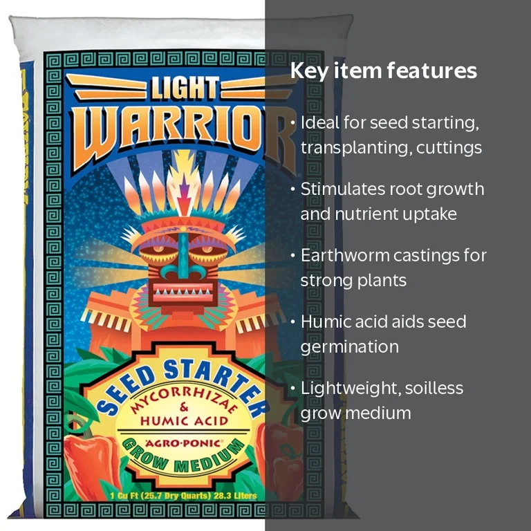 FoxFarm, Light Warrior Soilless Seed Germinator Mix, 1 cu ft