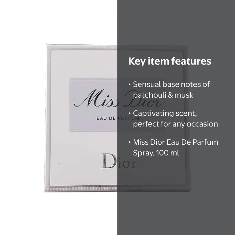 Christian Dior Miss Dior 100 ml/3.4 oz - Luxurious Eau De Parfum