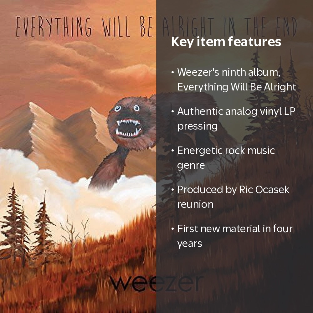 Weezer Everything Will Be Alright レコード Weezer, Everything Will Be Alright in the End, Vinyl LP - Walmart.com