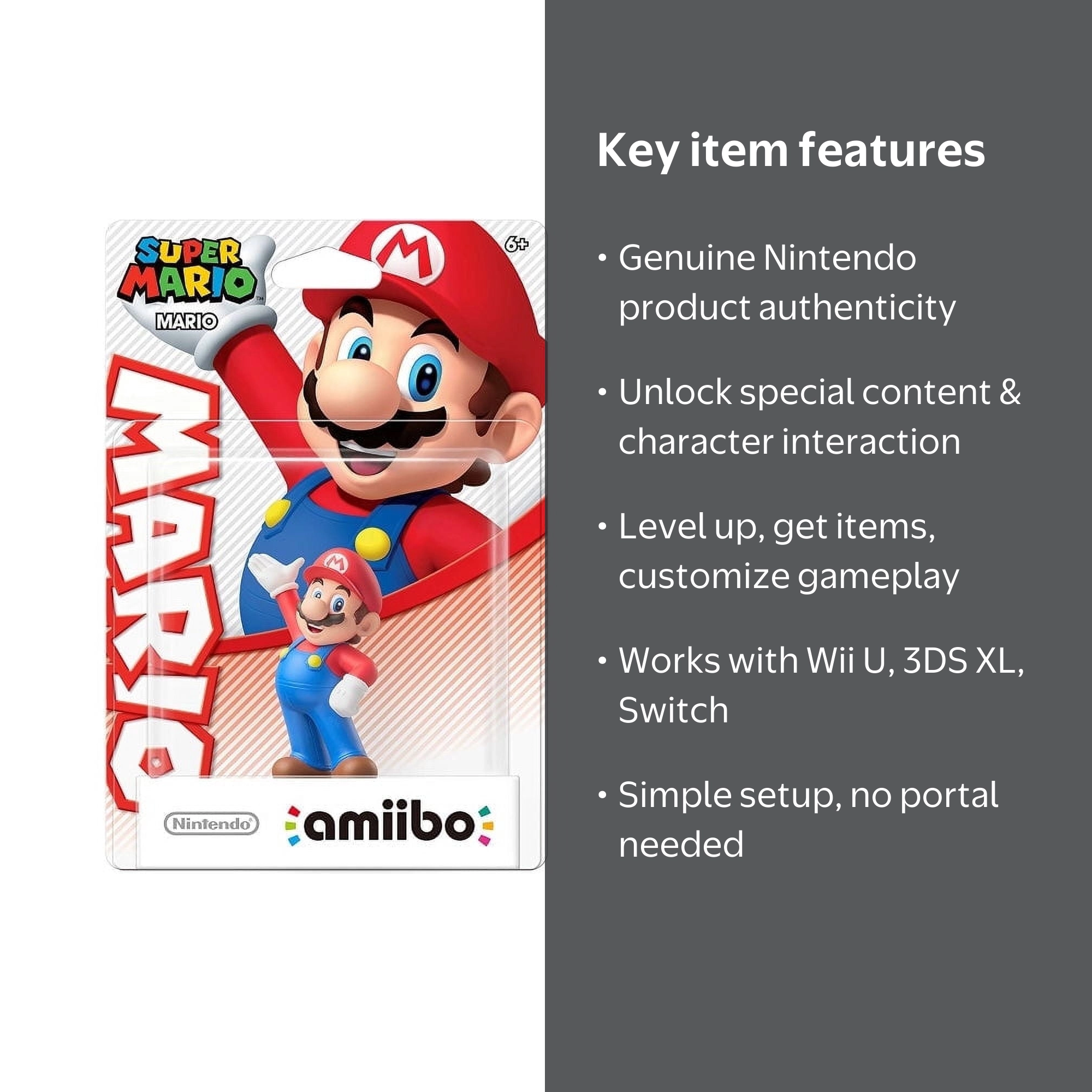Super Mario Bros. Amiibo for Nintendo 3DS Wii U to interact with