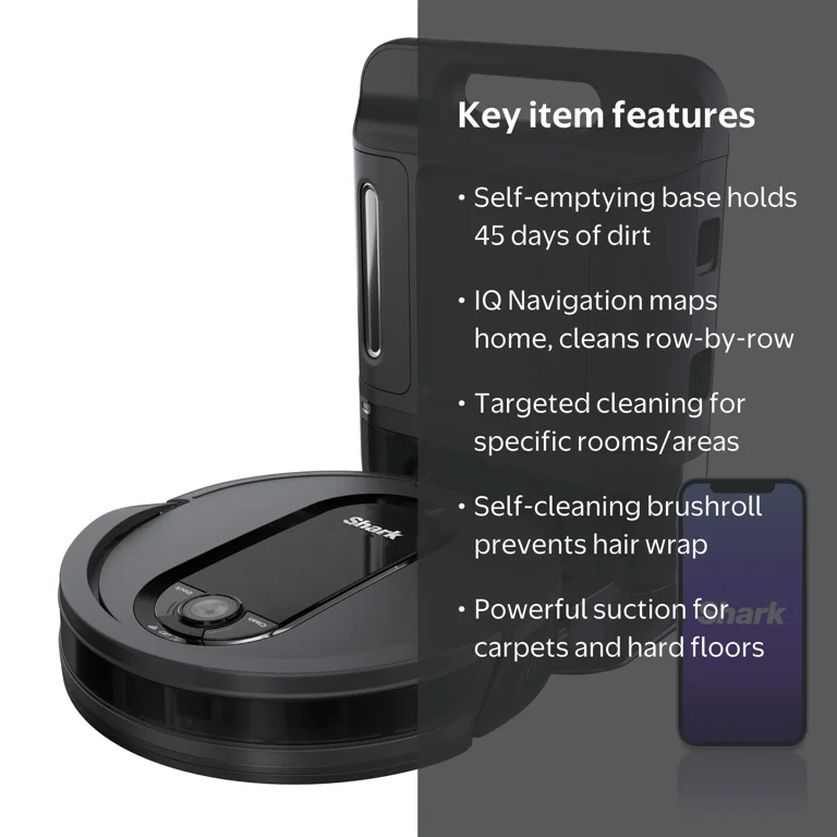 Shark IQ RoboVac with XL Self-Empty Base, Home Mapping, Self
