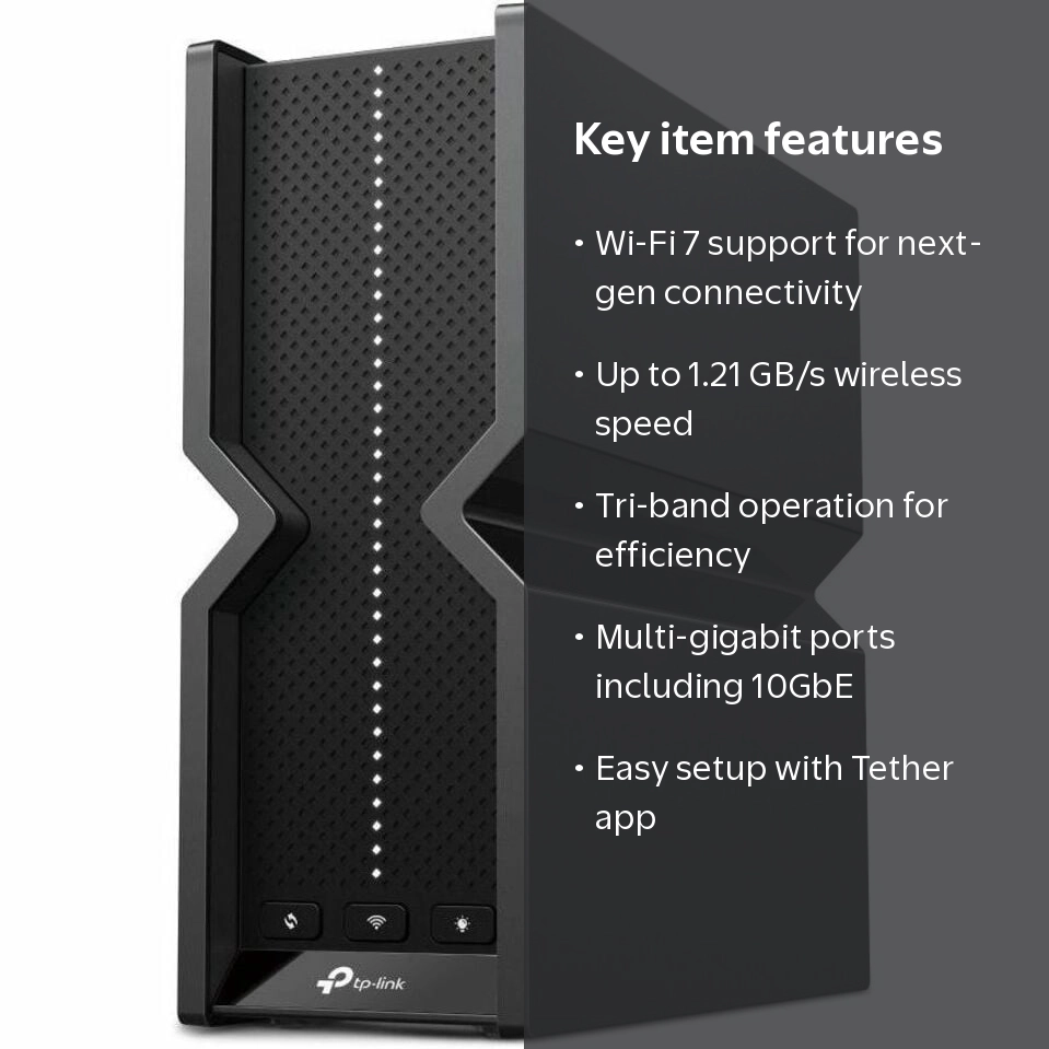 TP-Link Archer BE550 Pro Wi-Fi 7 IEEE 802.11be Router - Walmart.com