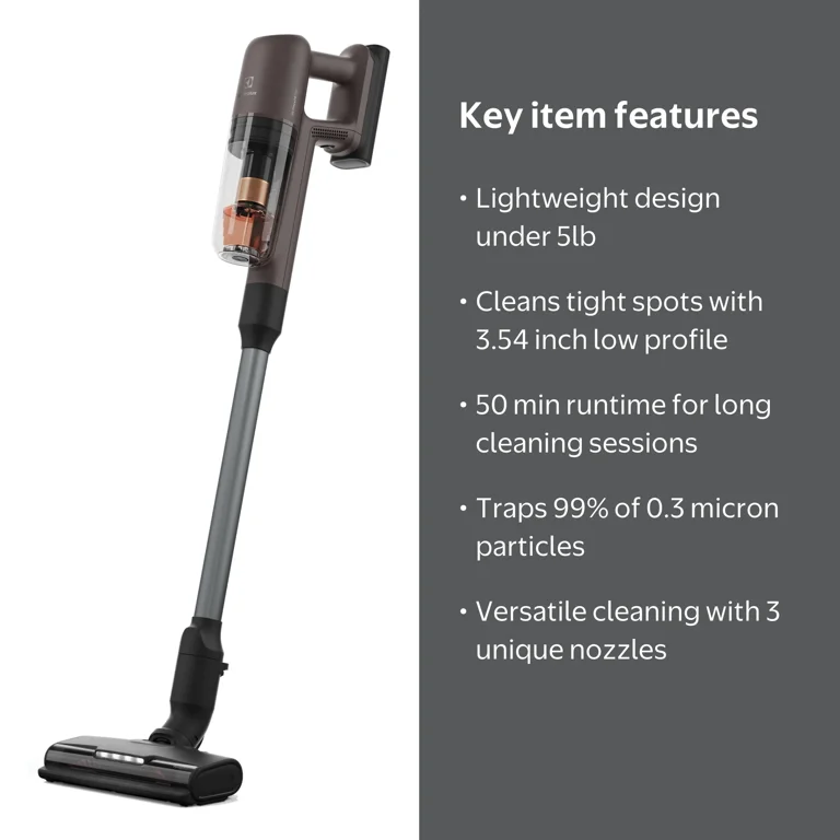 Electrolux Ultimate700 Cordless Complete Home Vacuum, Walnut Brown
