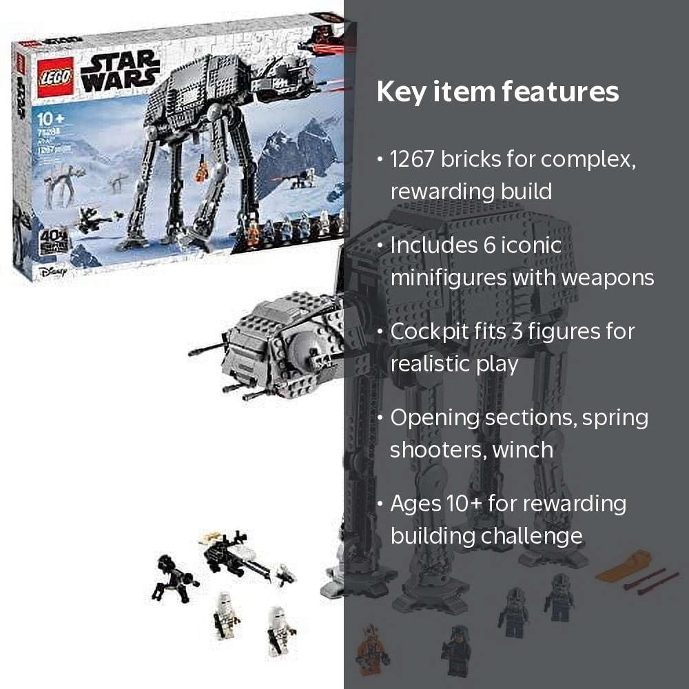 LEGO Star Wars Trilogy AT-AT 75288 Building Set with 6 Mini