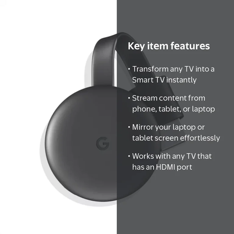 Google Chromecast Ultra Streaming Adapter with 4K Ultra HD Support