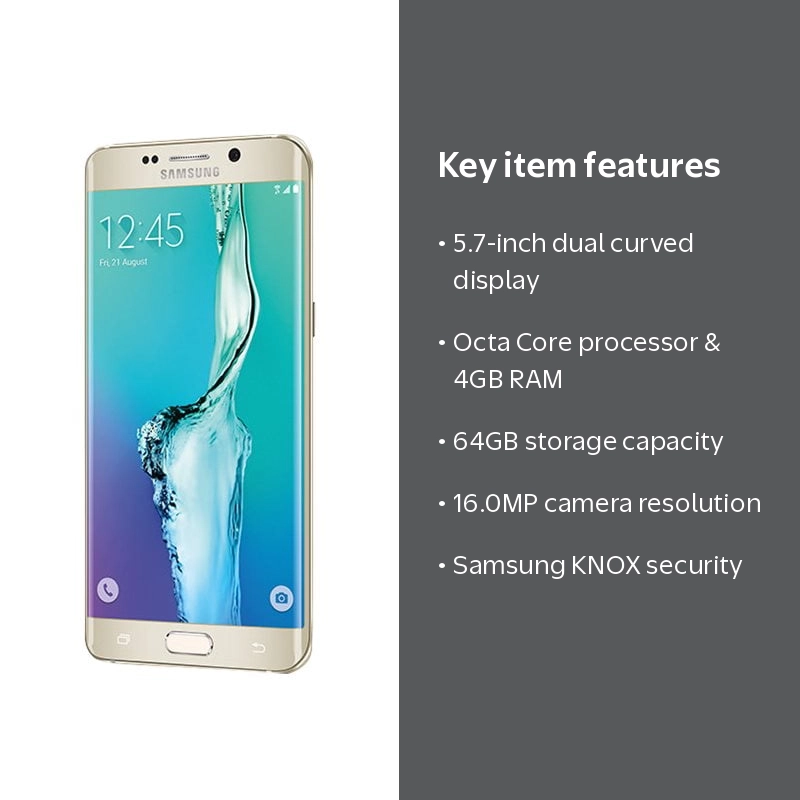 Samsung, Galaxy S6 Edge Plus Smartphone, 64GB, Gold - Walmart.com