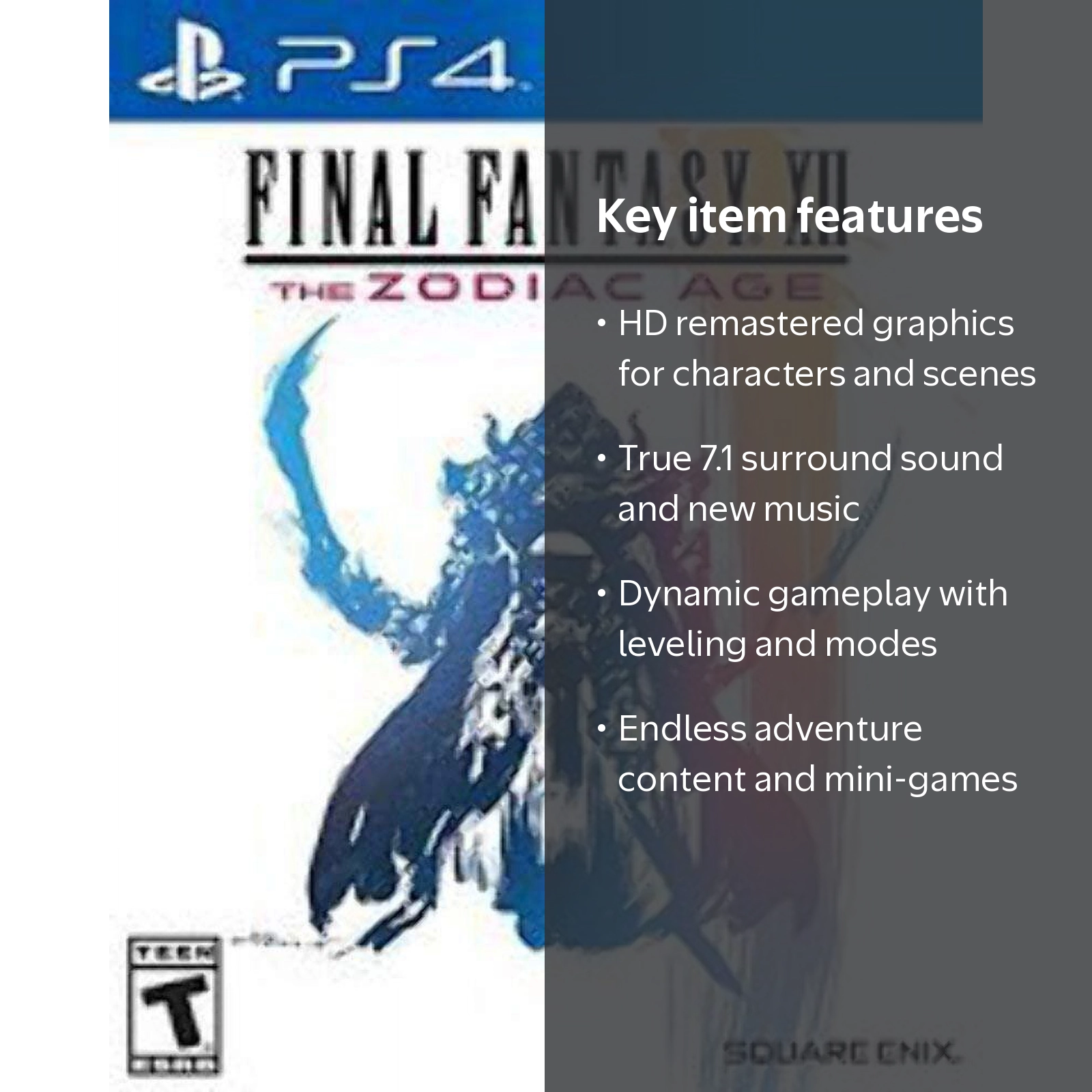 Final Fantasy XII: Zodiac Age, PS4, Square Enix, Physical