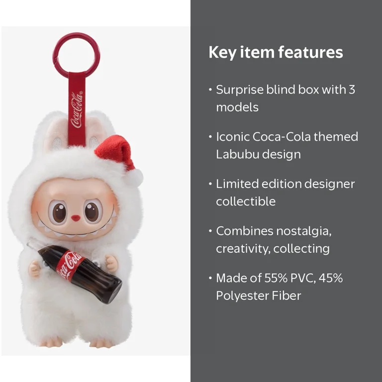 Pop Mart, The Monsters Coca-Cola Vinyl Face, Blind Box, White