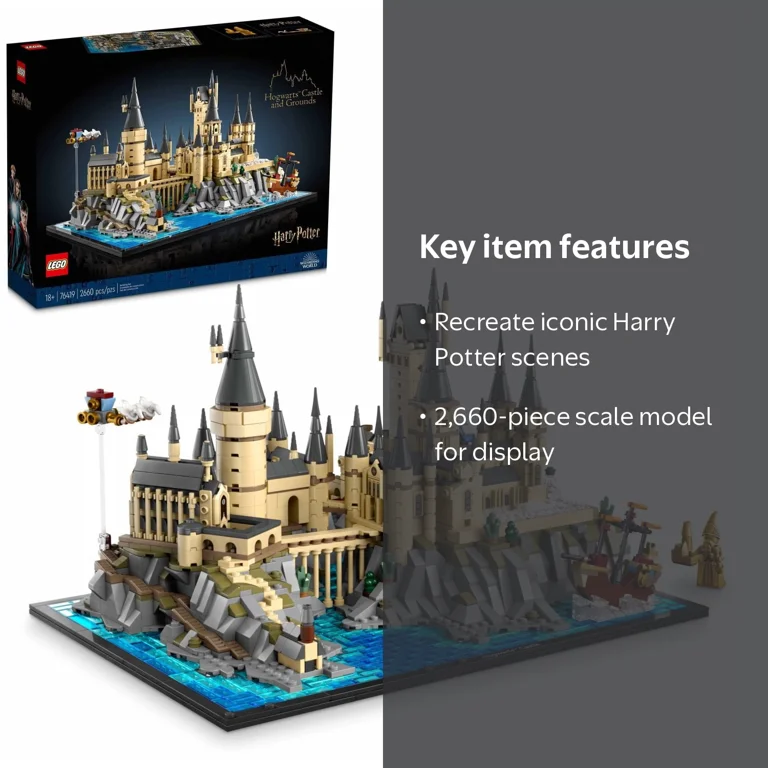 LEGO, Hogwarts Castle and Grounds, 2,660 Pieces, Collectible