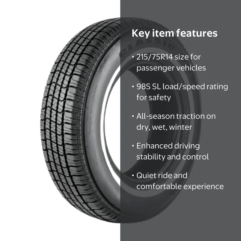 Omni Classic 787 Touring 215/75R14 98S Passenger Tire - Walmart.com