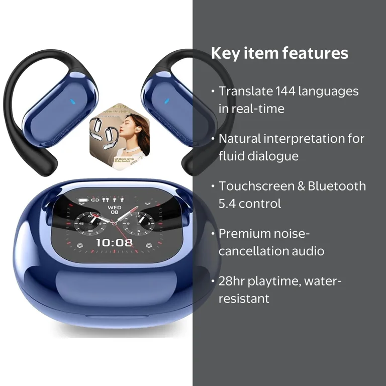 Viora/AI Translator Earbud, Viora Earbuds, Real-Time Translation
