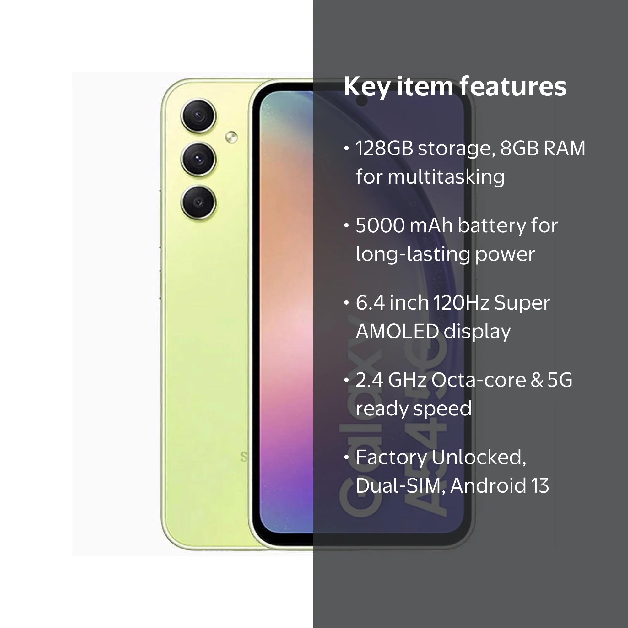 Samsung Galaxy A54 Dual-SIM 128GB ROM + 8GB RAM (Only GSM | No
