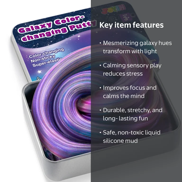 Joyfy, Galaxy Color Changing Putty, 4.2oz Water Slime - Walmart.com