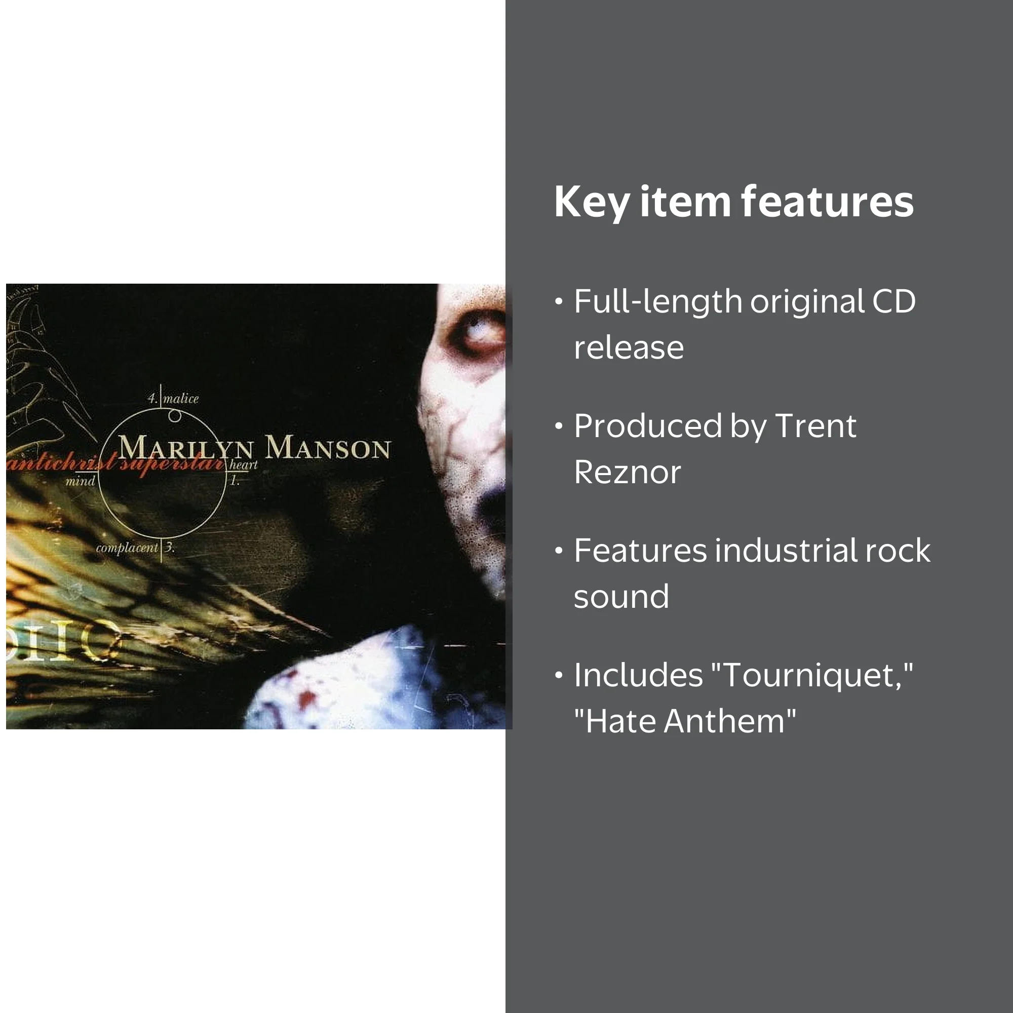 Marilyn Manson - Antichrist Superstar - Music & Performance - CD