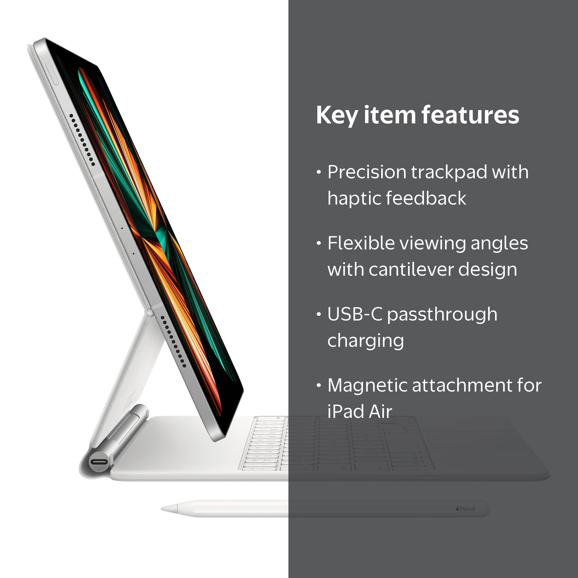 Apple Magic Keyboard, iPad Pro 12.9 inch (3rd-6th gen), iPad Air