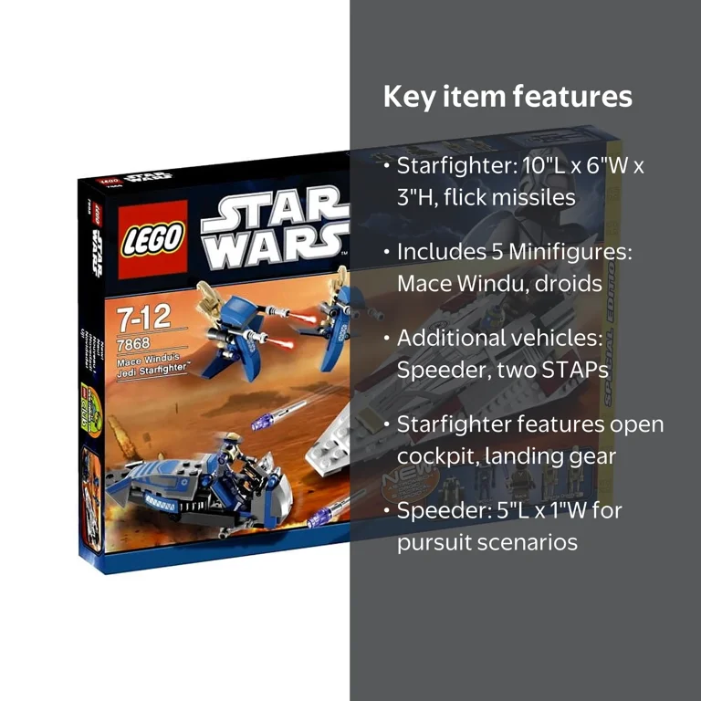 LEGO Star Wars The Clone Wars Mace Windu's Jedi Starfighter