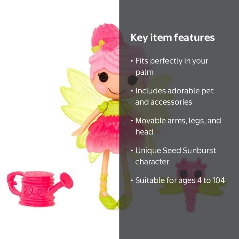 Mini Lalaloopsy Doll- Seed Sunburst - Walmart.com