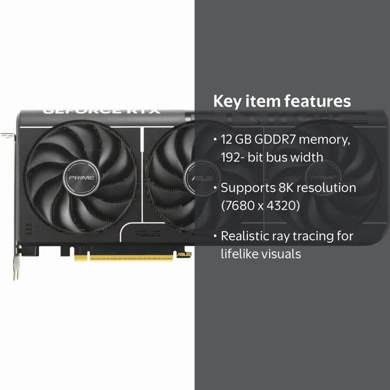 ASUS NVIDIA GeForce RTX 5070 GPU - 12 GB GDDR7, 2.54 GHz - Walmart.com