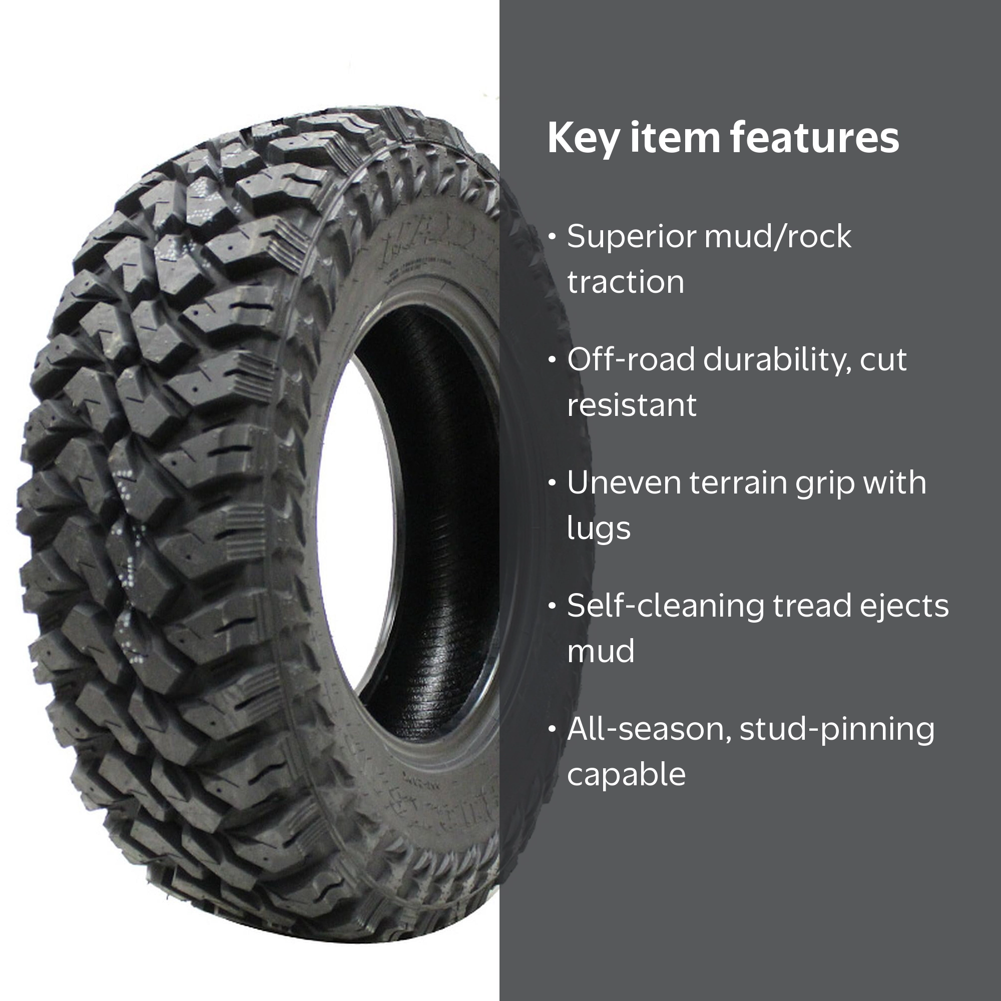 Maxxis MT-764 Buckshot Mudder II Mud Terrain LT305/70R17 121/118Q