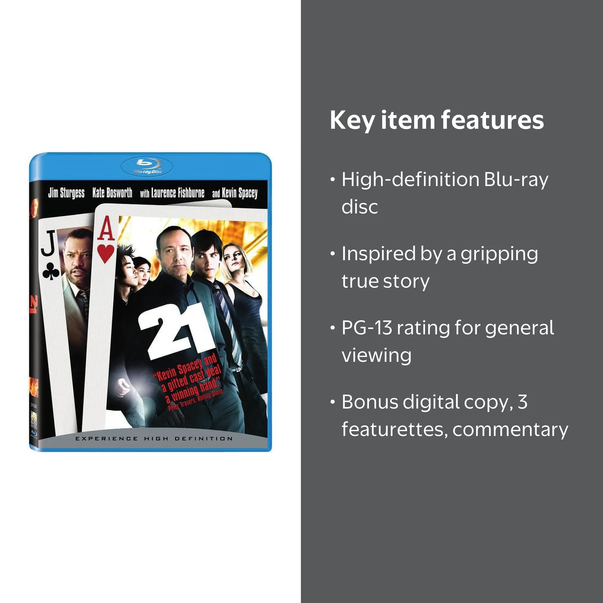 Sony Pictures 21 Drama (Blu-ray) - Starring Jim Sturgess, Kate