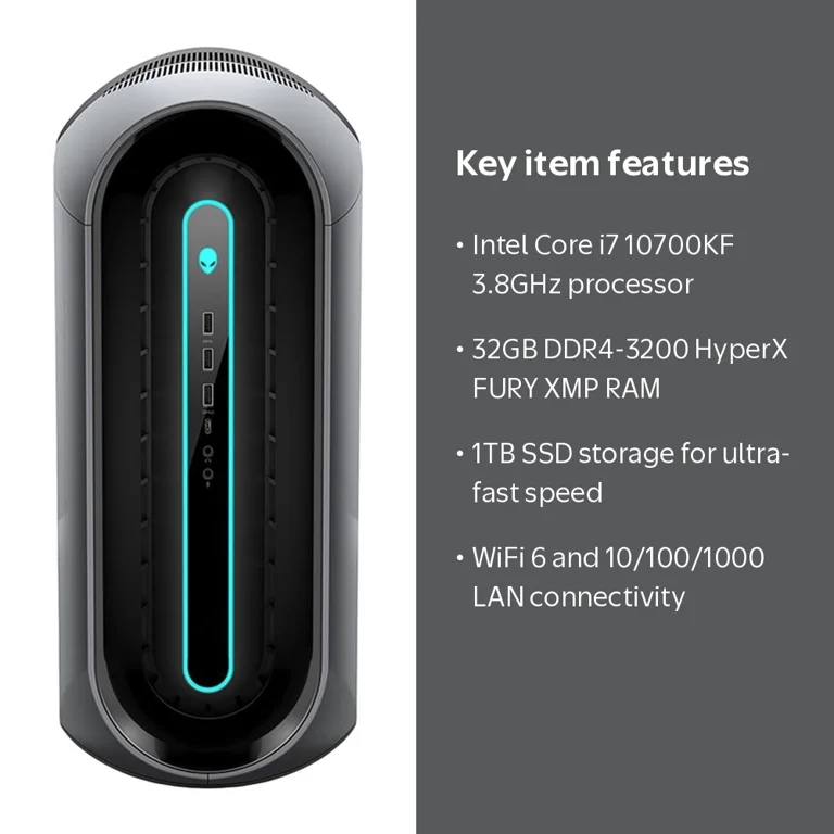Dell Alienware Aurora R11 Gaming Computer Intel Core i7 10700KF