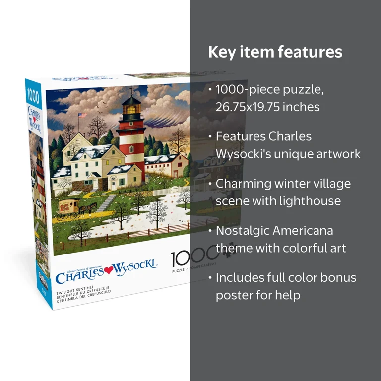 Buffalo Games Charles Wysocki Twilight Sentinel 1000-Piece 26.75 x
