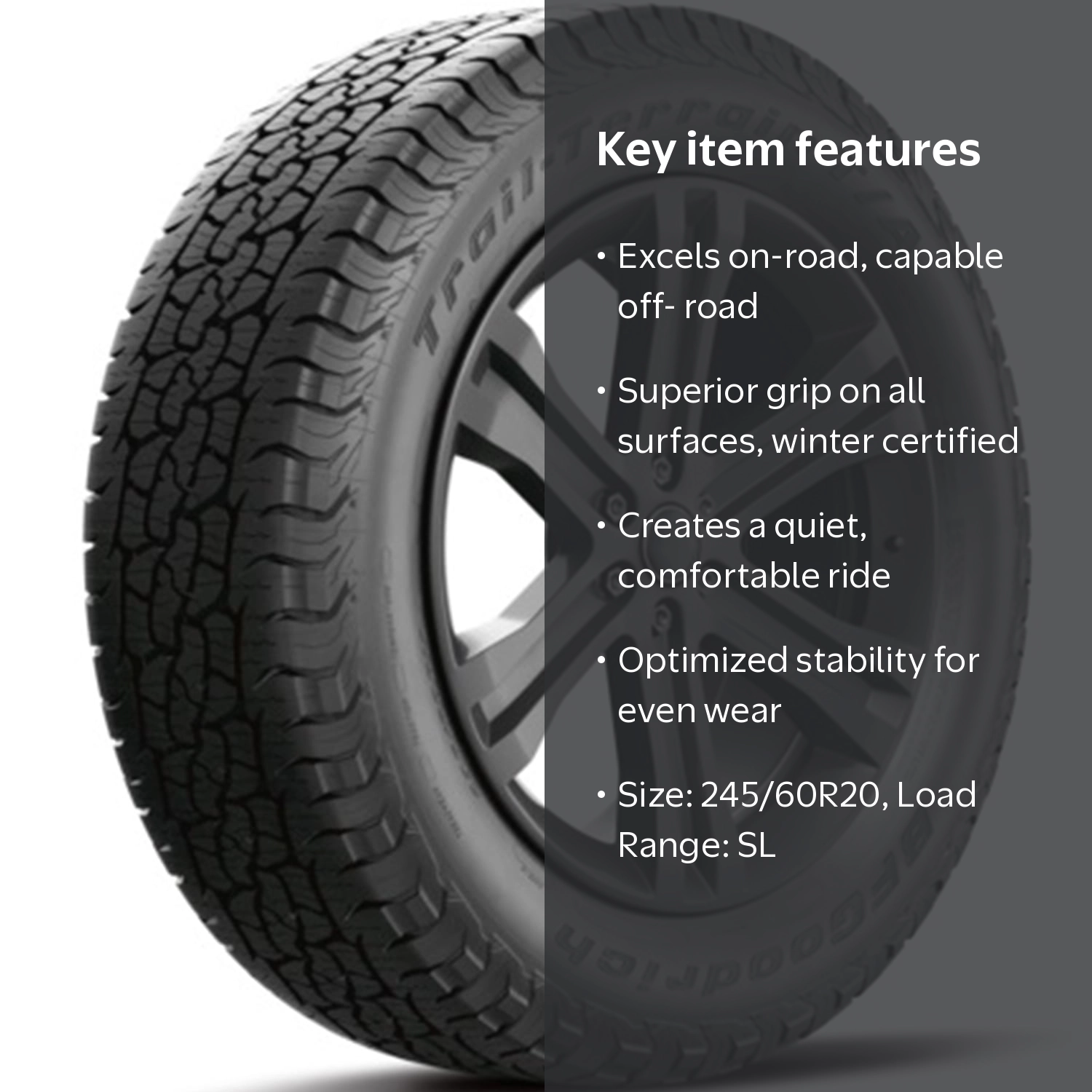 Free Shipping! BFGoodrich Trail-Terrain T/A All Terrain Passenger