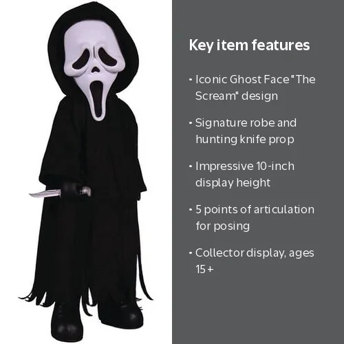 Mezco Living Dead Dolls - Ghostface Horror Collectible Figure