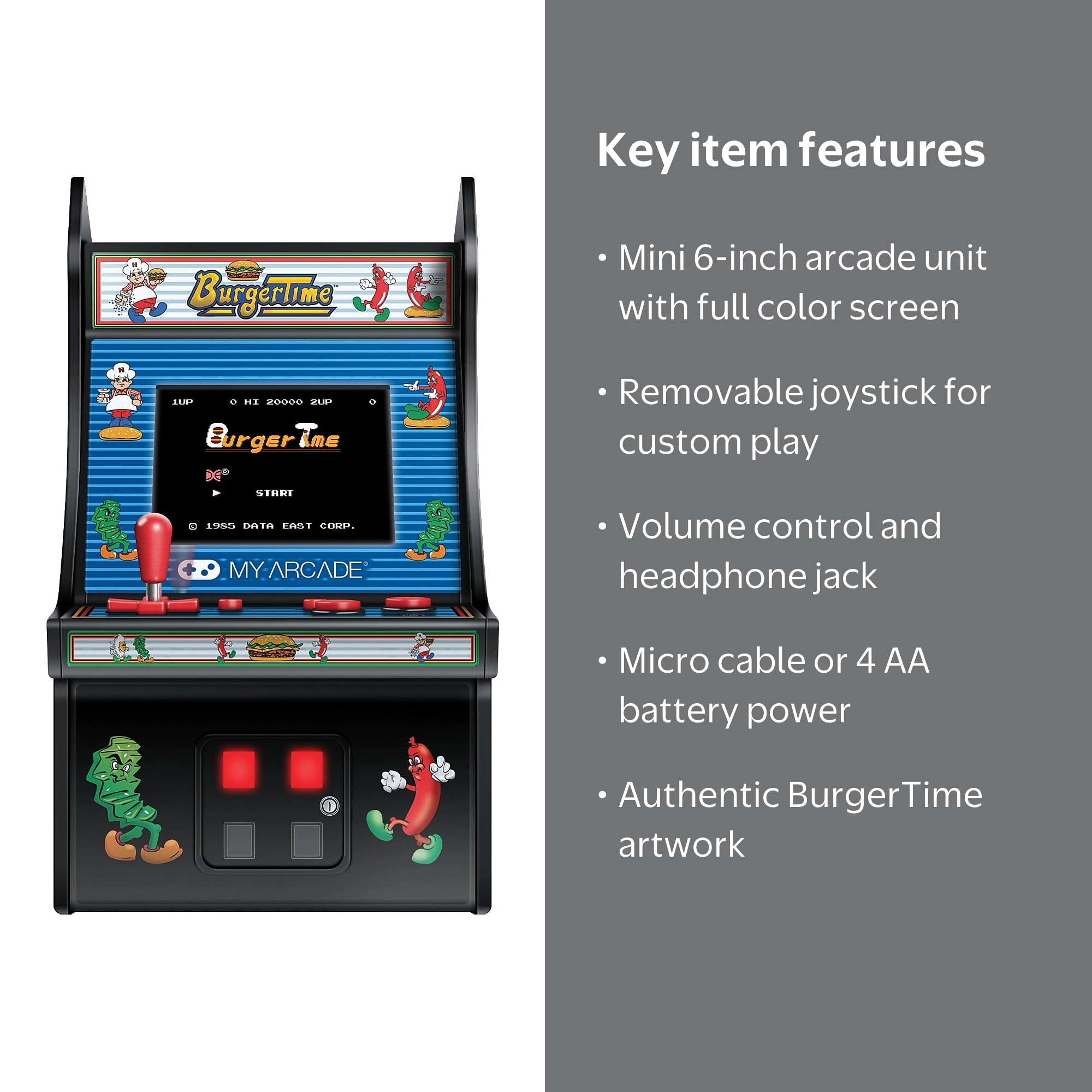 レトロアーケード バーガータイム MICRO PLAYER Amazon.com: Namco Micro Players (Parent) (Burgertime) : Toys & Games
