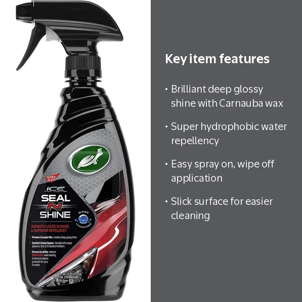 Turtle Wax, Ice Seal N Shine Hybrid Sealant Spray Wax, 16 oz