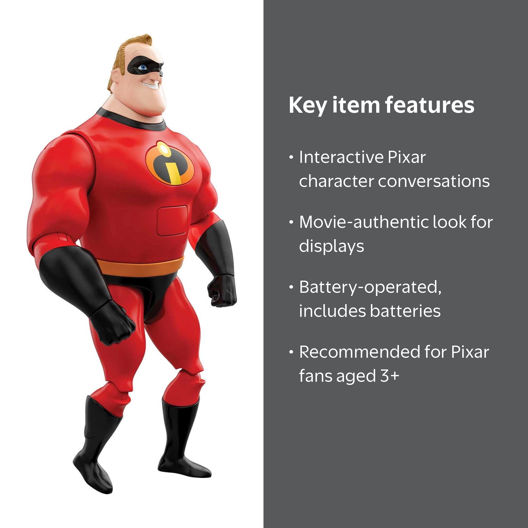 Pixar Interactables Mr. Incredible Figure - Walmart.com