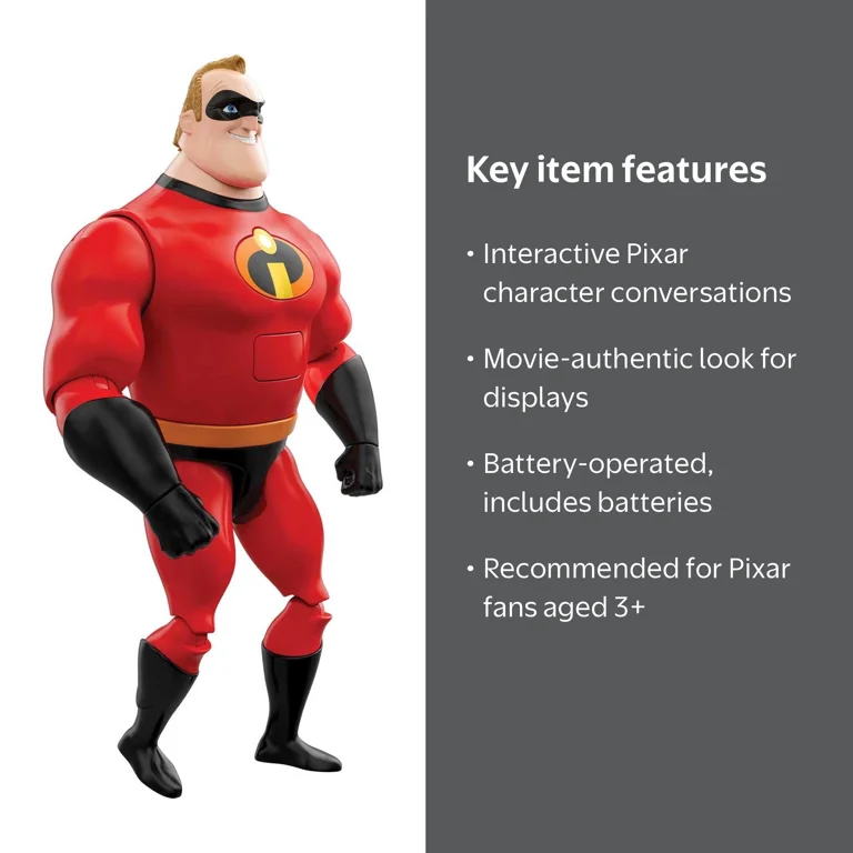 Pixar Interactables Mr. Incredible Figure - Walmart.com