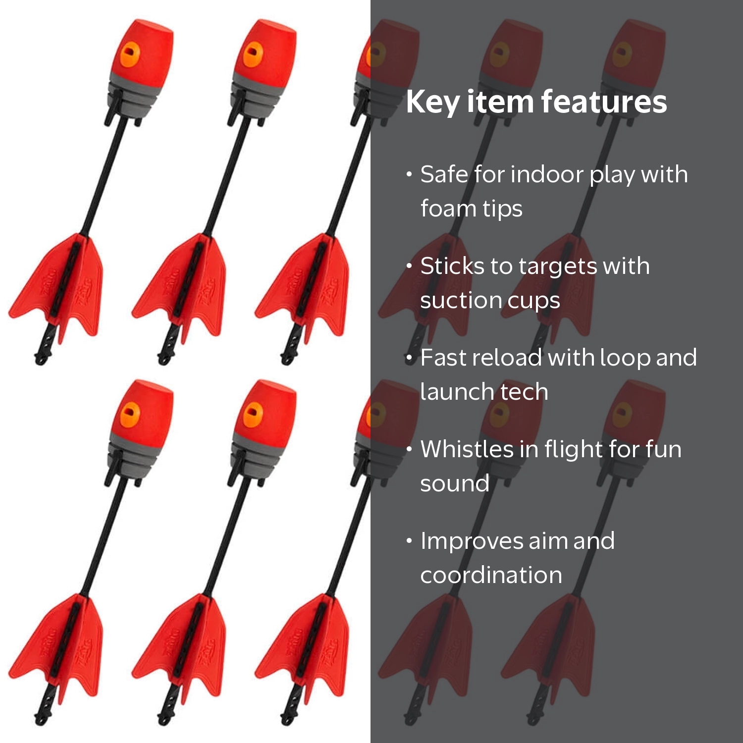 Zing Kids Archery Toy - Z-Ammo 10 Units Extra Bounce Back Whistle