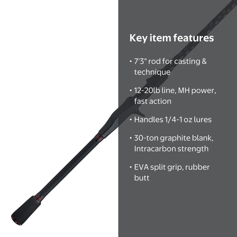 abu garcia 2017 vendetta casting rod while the EVA split grip design provides greater comfort Abu Garcia Vendetta Casting Rod,