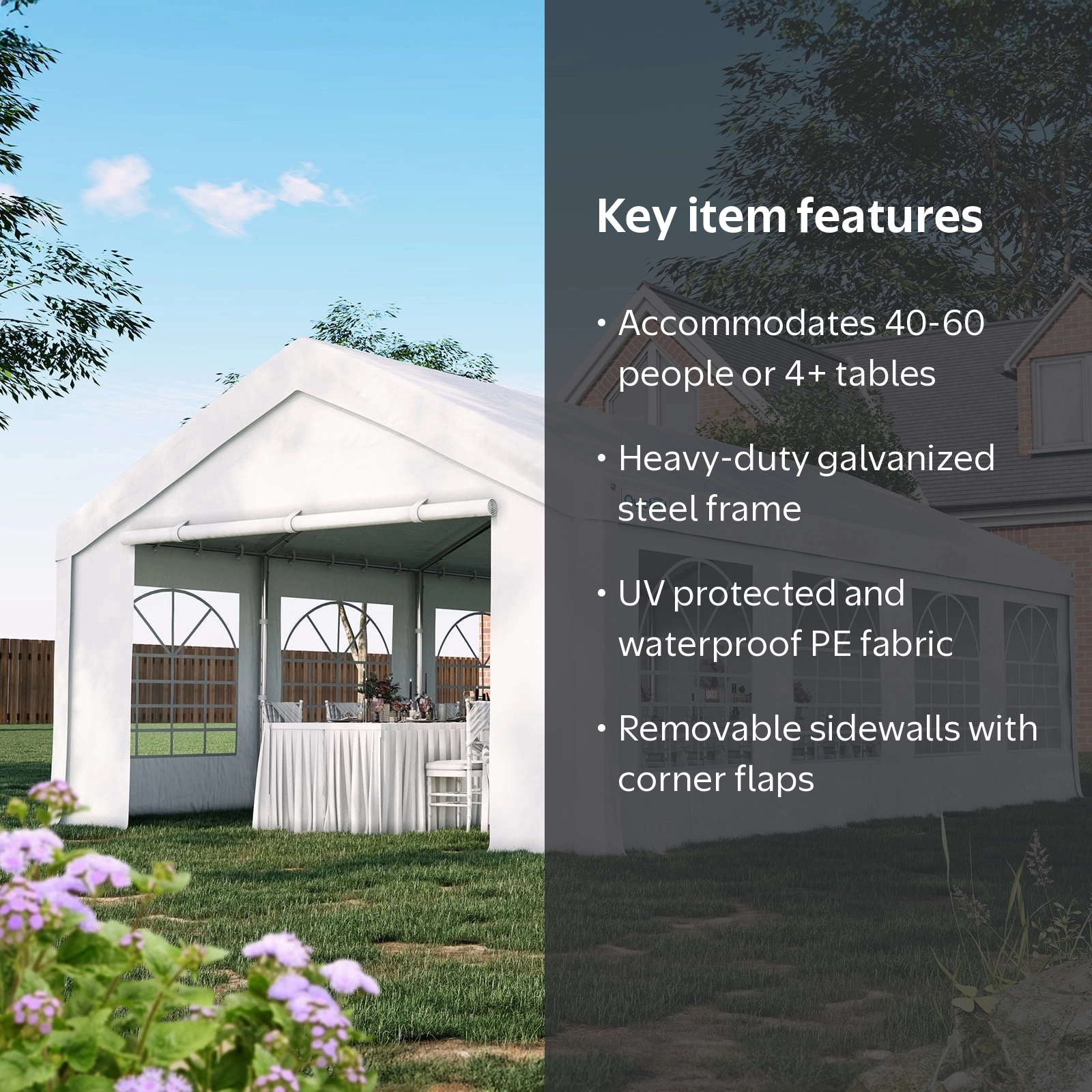 Quictent 13x26ft Heavy Duty Party Tent Canopy Cover Waterproof UV