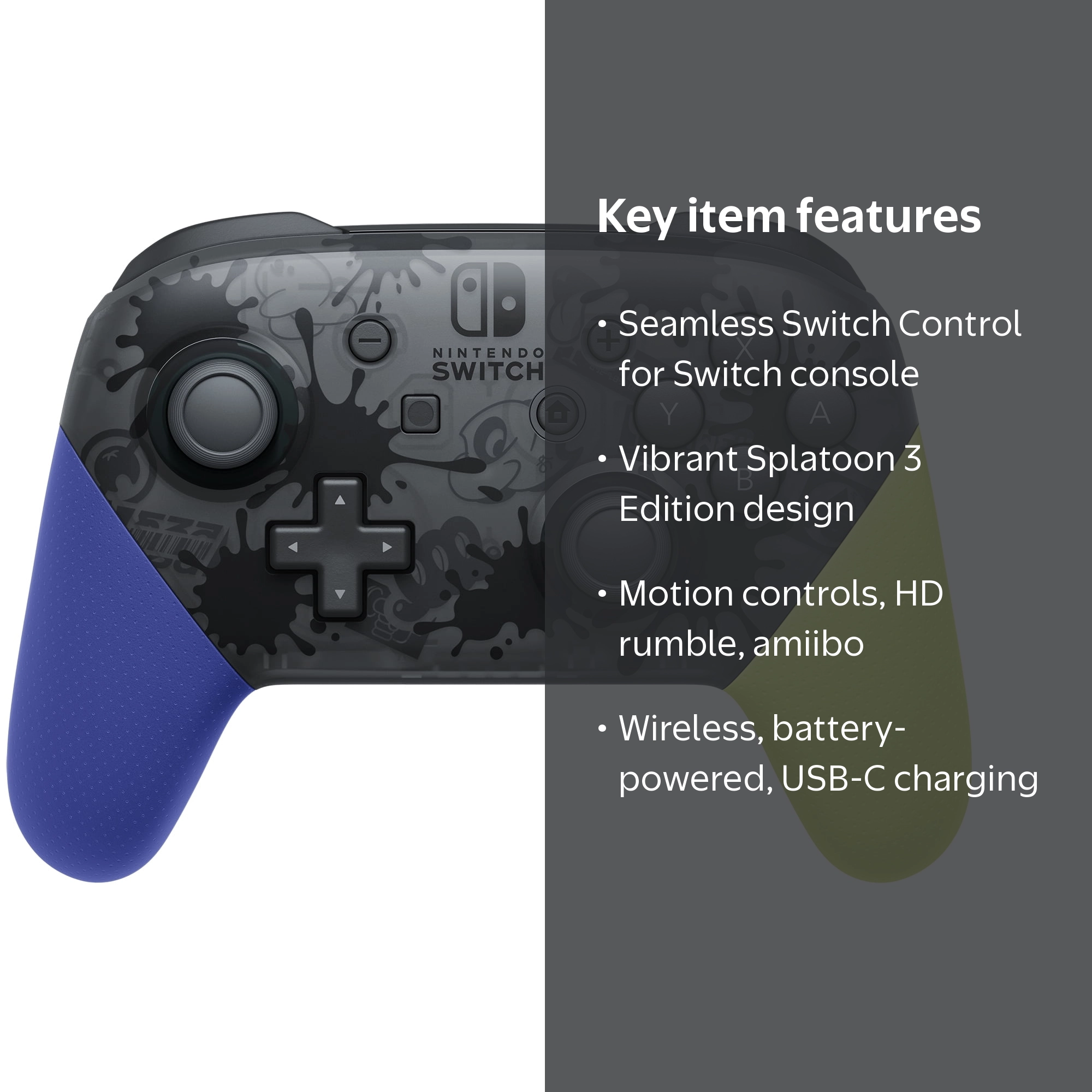 Nintendo Switch Pro Controller Splatoon 3 Edition, Nintendo Switch