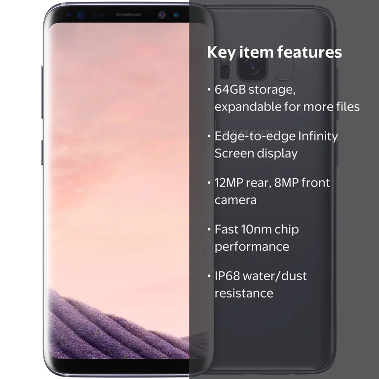 Samsung Galaxy S8 G950F 64GB Unlocked GSM Phone w/ 12MP Camera