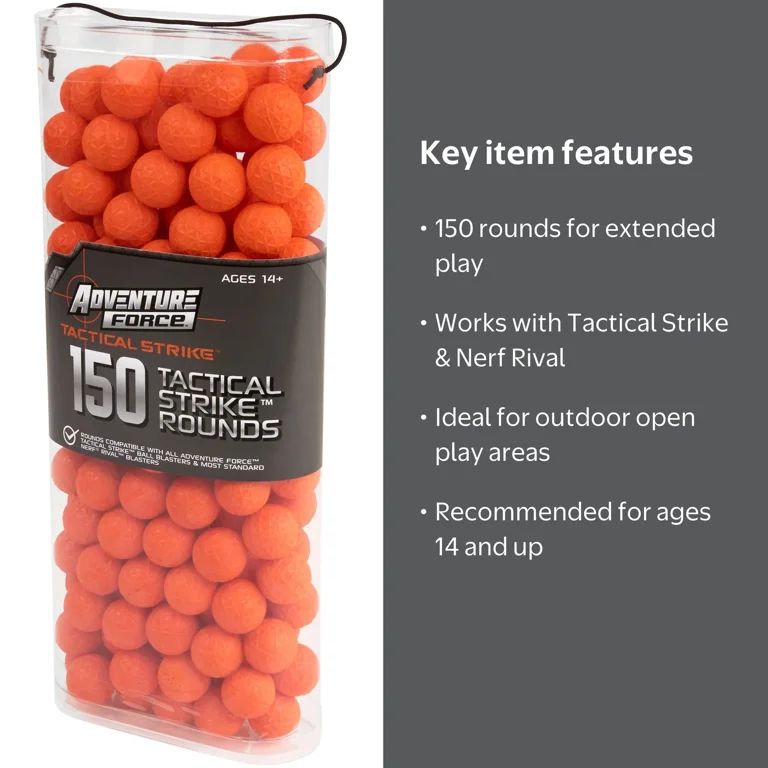 Adventure Force Tactical Strike 150-Round Refill with Ammo Box