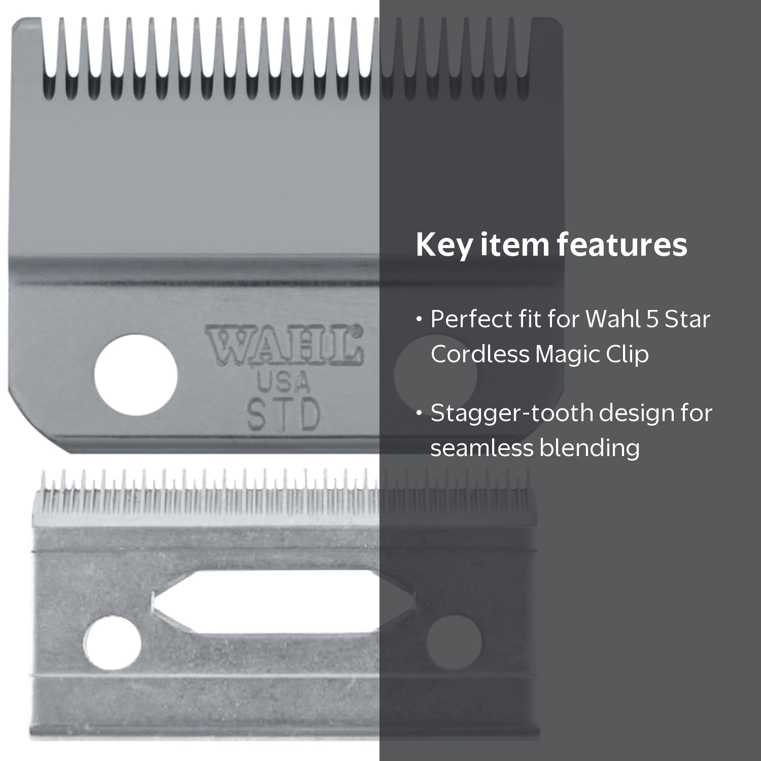 WAHL PROFESSIONAL, 2-Hole Stagger-Tooth Clipper Blade, for Magic