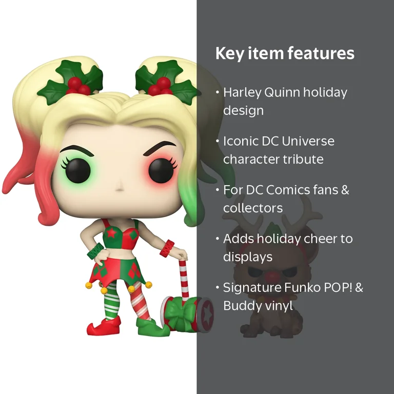 アメコミ Funko POP! Harley Quinn with Helper 357 Funko POP! & Buddy: DC Holiday Christmas Edition - Harley Quinn