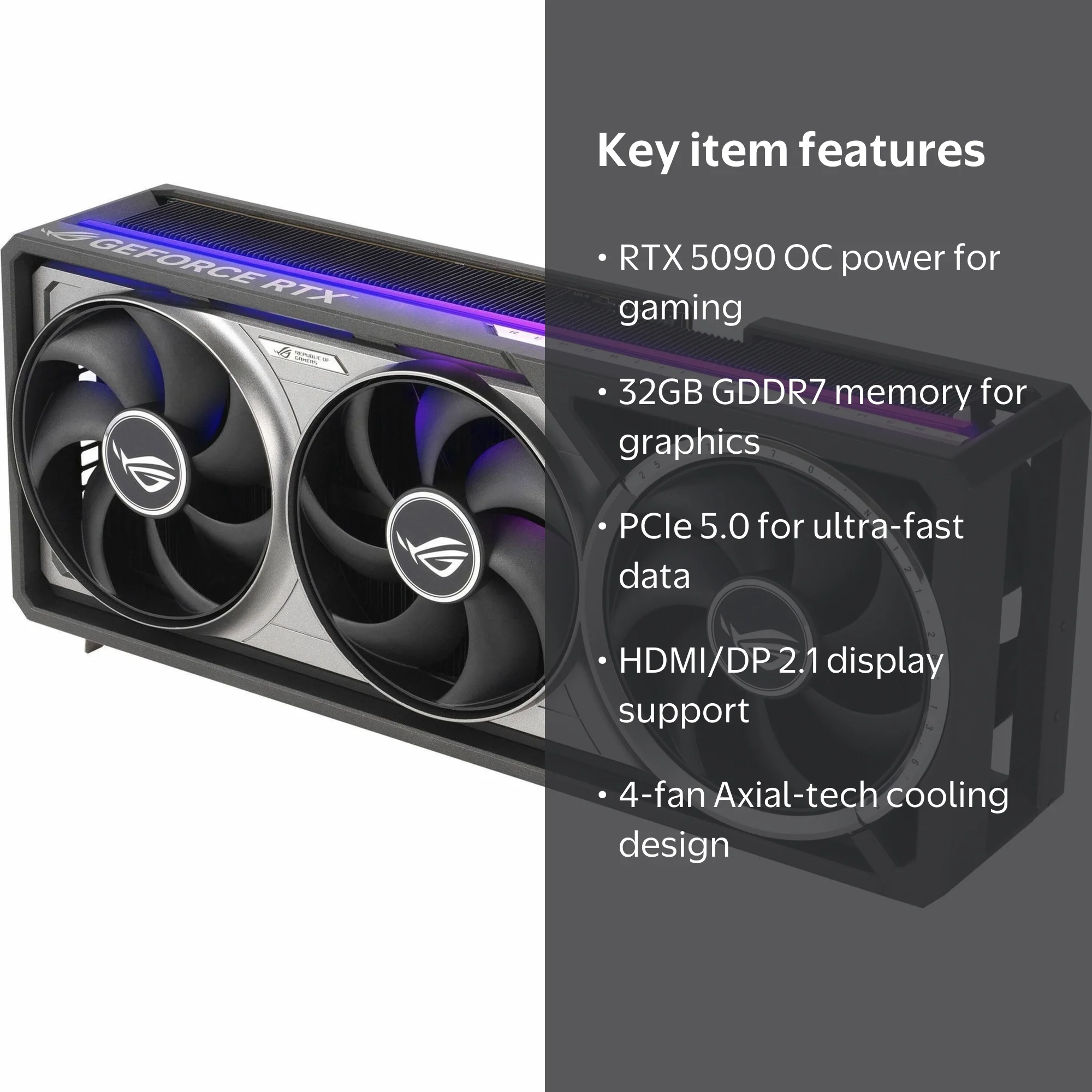 ASUS ROG ASTRAL RTX5090 OC 32GB 【新品未開封】 ASUS ROG ASTRAL RTX5090 O32G - Walmart.com