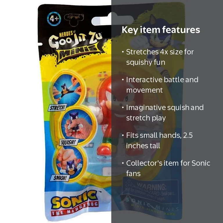 Moose Toys Heroes of Goo Jit Zu Sonic the Hedgehog Mini Action