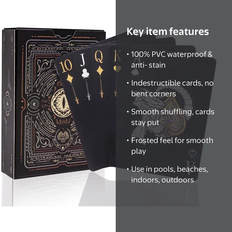 WJPC, Playing Cards, Waterproof Plastic, 3.46 WJPC, Playing Cards, Waterproof Plastic, 3.46