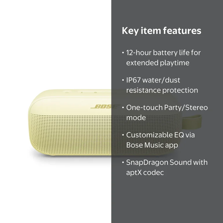 Bose, SoundLink Flex II Wireless Bluetooth Speaker, Yellow