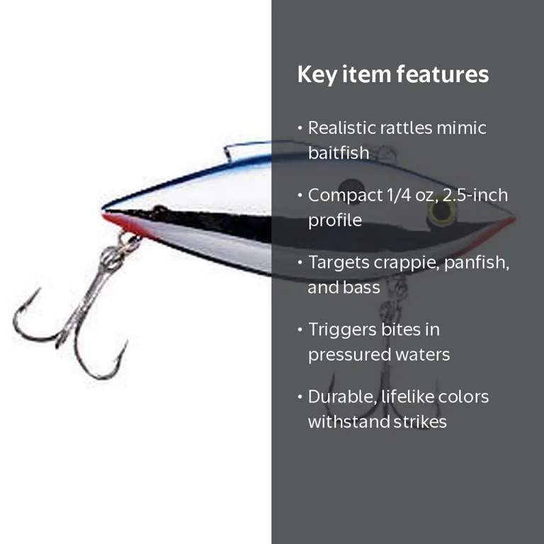 fish trap lures 5 smelt Promar Collapsible Live Bait Traps Trap or Mini Rat-L-Trap Mini-Trap Fishing Lure, 1/4