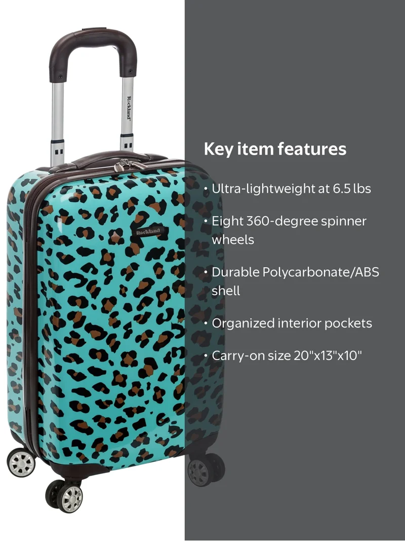 Rockland, Adult Hardside Spinner Carry-On Luggage, 20‚Äù Blue