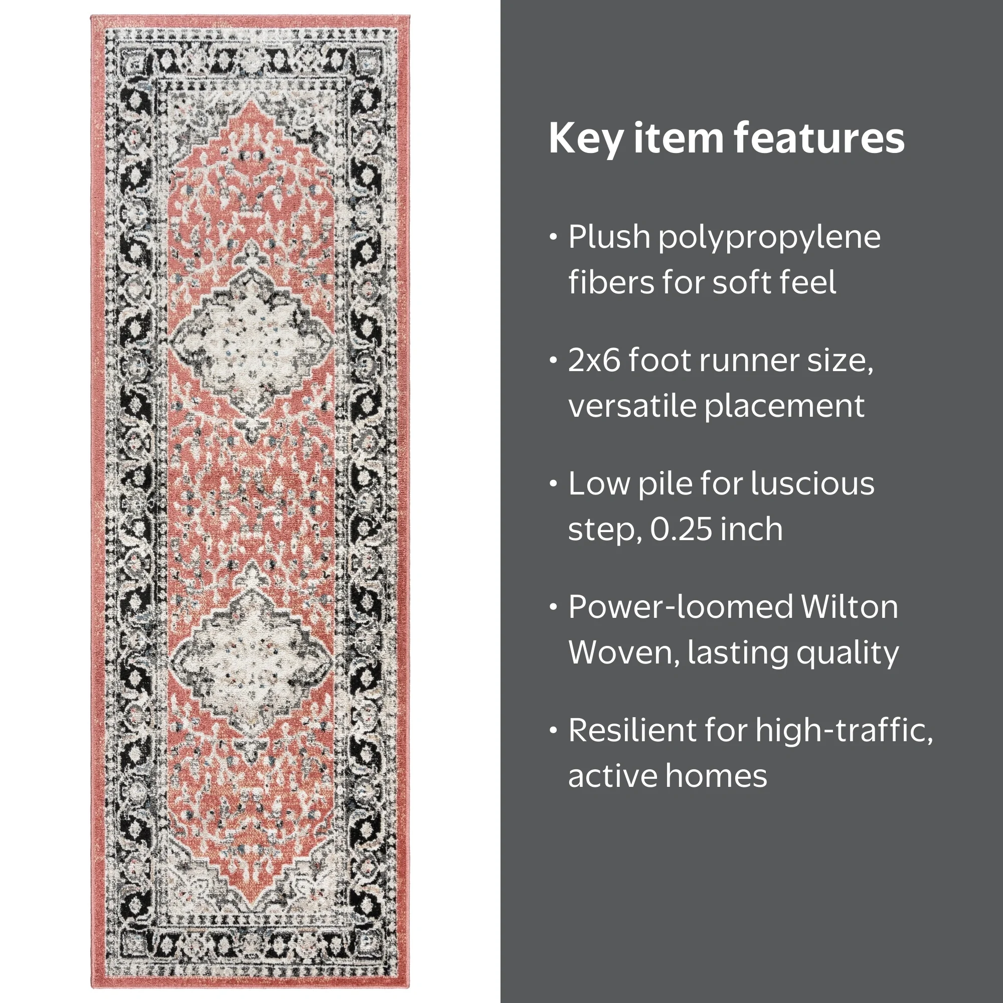 Gertmenian Heirloom Fluer Traditional Oriental Rose Indoor Area